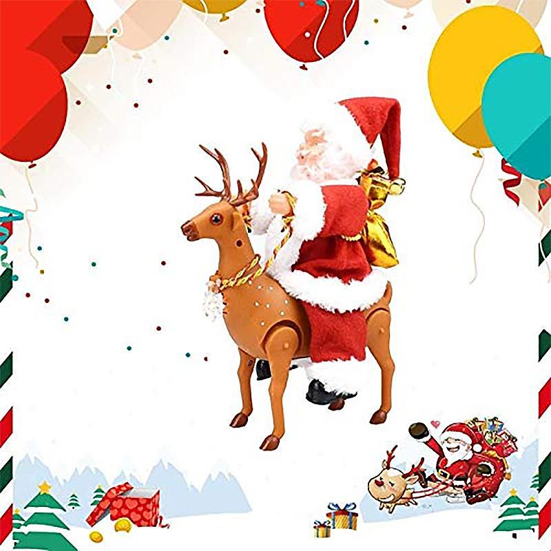 Santa Claus doll shaking the hips,Chimney Climbing Santa Claus,Santa Claus Riding An Electric Reindeer