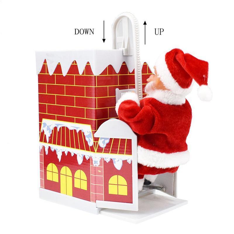 Santa Claus doll shaking the hips,Chimney Climbing Santa Claus,Santa Claus Riding An Electric Reindeer