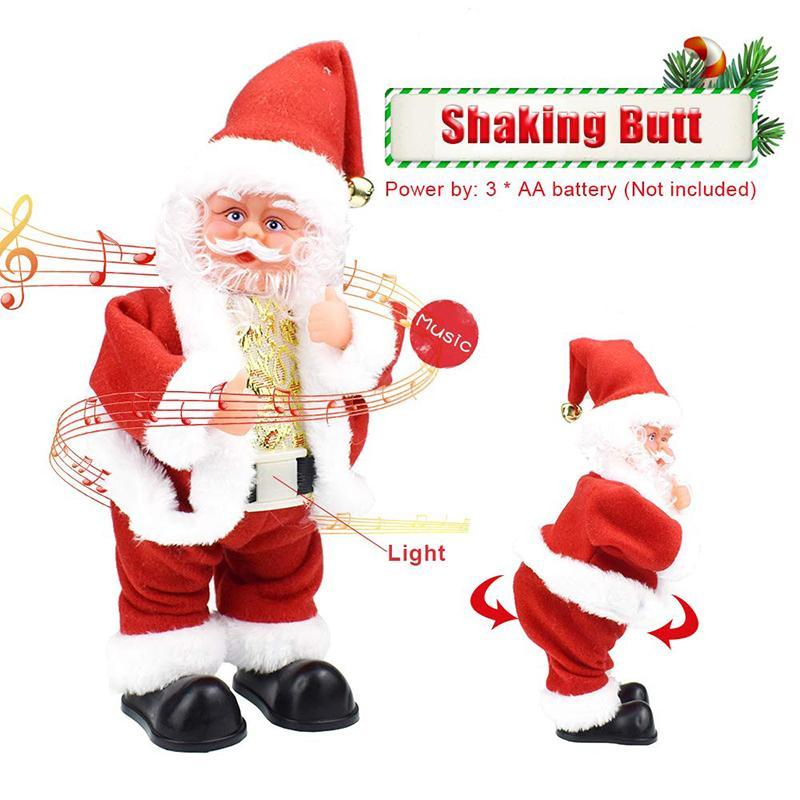 Santa Claus doll shaking the hips,Chimney Climbing Santa Claus,Santa Claus Riding An Electric Reindeer