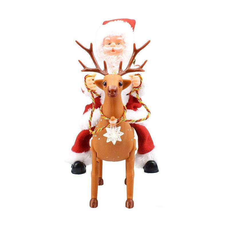 Santa Claus doll shaking the hips,Chimney Climbing Santa Claus,Santa Claus Riding An Electric Reindeer