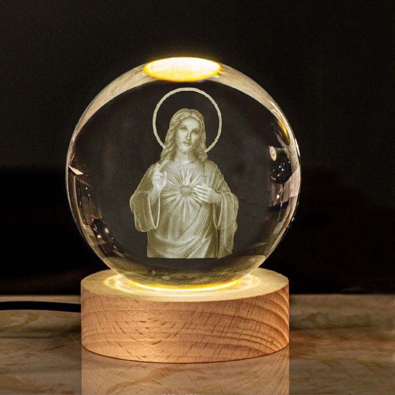 Jesus Glowing Crystal Ball