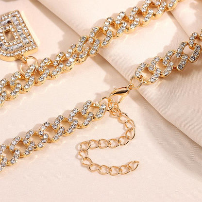 Hip Hop Initial Letters Pendant Anklets