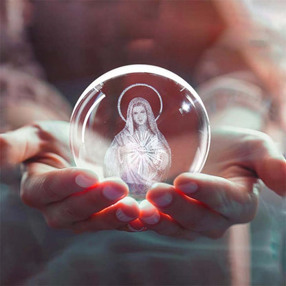 Jesus Glowing Crystal Ball
