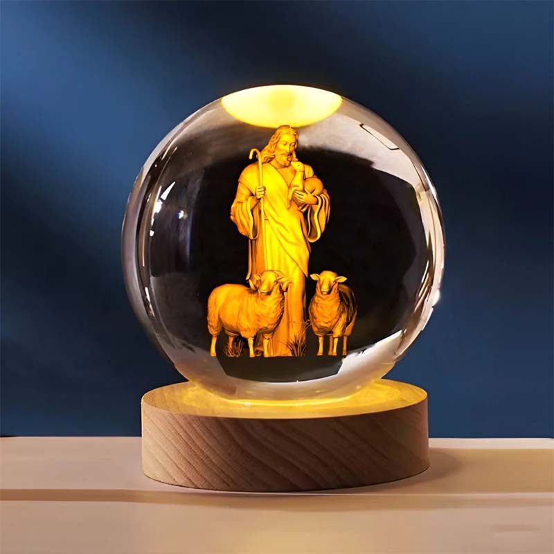 Jesus Glowing Crystal Ball