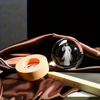 Jesus Glowing Crystal Ball