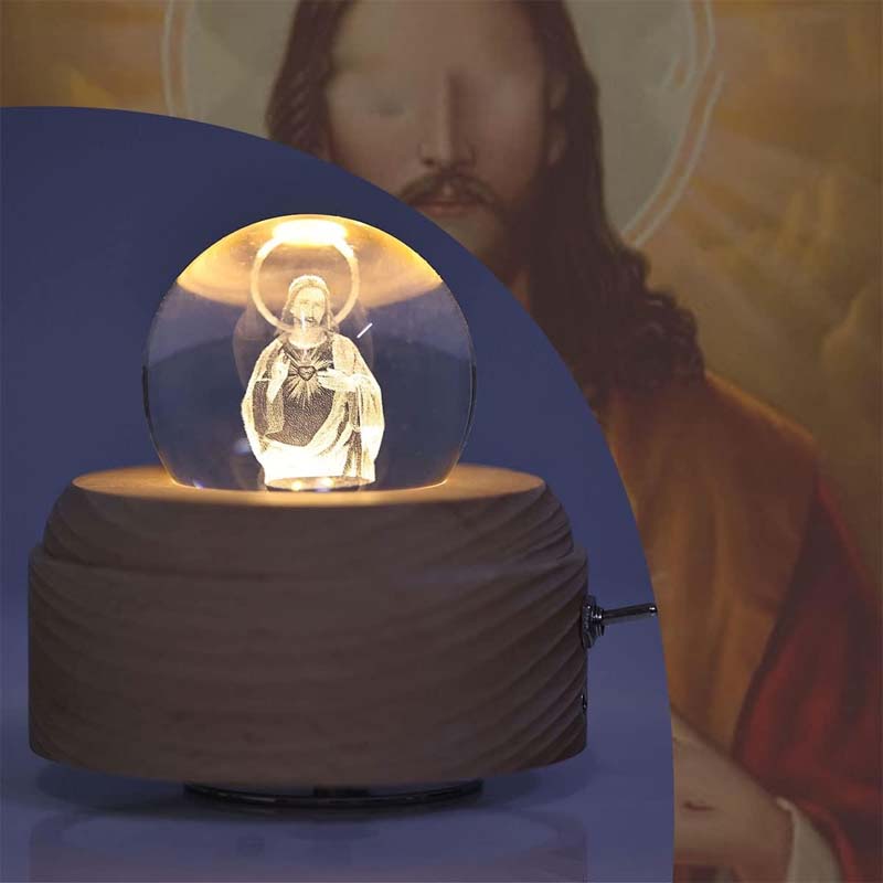Jesus Glowing Crystal Ball