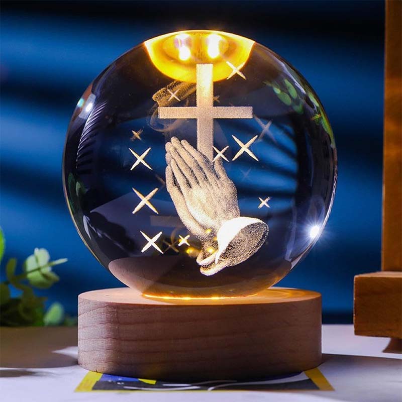Jesus Glowing Crystal Ball
