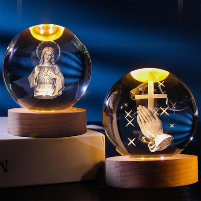 Jesus Glowing Crystal Ball