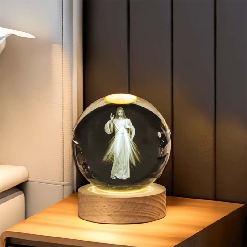Jesus Glowing Crystal Ball