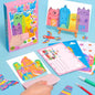 Creative Rainbow Scratch Art Postcard Set for Kids