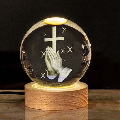 Jesus Glowing Crystal Ball