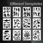 Fast Draw Stencil Art Templates( 12 Sheets/Set )