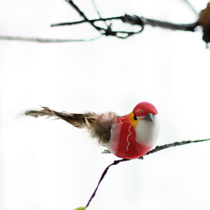 Artificial Birds Home Ornament