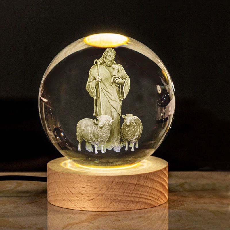 Jesus Glowing Crystal Ball