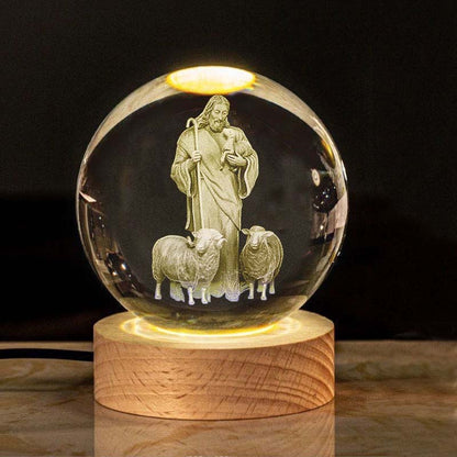 Jesus Glowing Crystal Ball