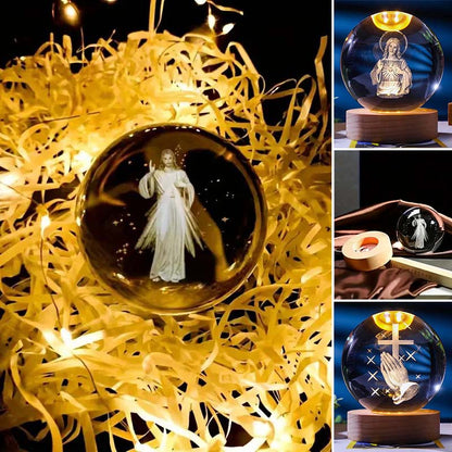 Jesus Glowing Crystal Ball